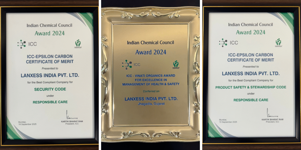 LANXESS India Earns Triple Recognition from ICC 2025
