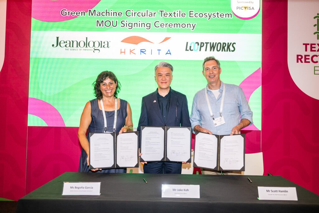 HKRITA, Jeanologia and Looptworks Join Forces to Launch Green Machine Circular Textile Ecosystem