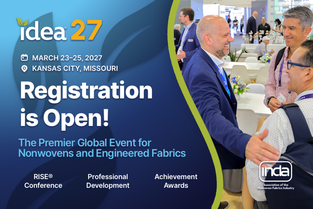 INDA Opens Registration for IDEA®27 Nonwovens Exhibition